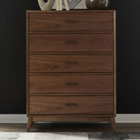 Liberty Furniture 604-BR41 Century Modern - 5 Drawer Chest - Walnut