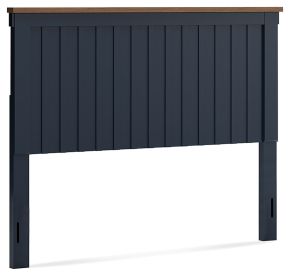 Signature Design by Ashley® B414-57 Landocken - Queen Panel Headboard - Brown / Blue