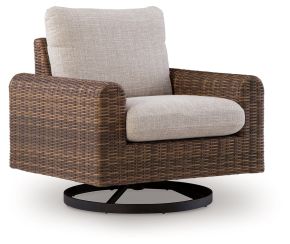 Signature Design by Ashley® PCP610-821 Dolan Creek - Swivel Lounge With Cushion - Gray / Brown