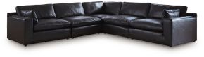 Signature Design by Ashley® 30902S4 Emilia - 5-Piece Sectional - Black