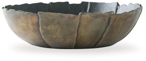 Ashley Furniture A2000895 Aidman - Bowl - Black / Antique Gold Finish