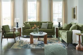 Signature Design by Ashley® 26107/38/35/60 Bixler - 3 Pc. - Sofa, Loveseat, Accent Chair - Olive