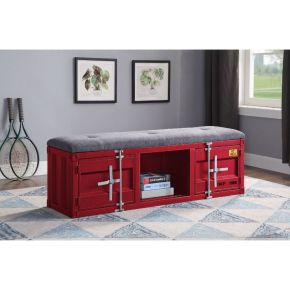 ACME 35956 Cargo - Bench - Gray Fabric & Red
