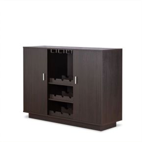 ACME 72615 Hazen - 35" Wine Cabinet - Espresso