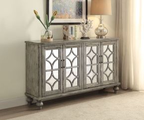 ACME 90280 Velika - Accent Table - Weathered Gray - 37"