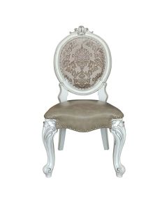 ACME DN01389 ACME DN01389 Versailles - Side Chair (Set of 2) - Synthetic Leather & Bone White