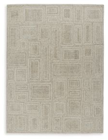 Signature Design by Ashley® R406901 Brickburgh - 8' x 10' Rug - Gray / Ivory / Honey