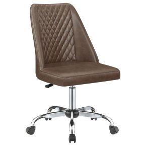 CoasterEveryday 881197 Althea - Upholstered Adjustable Home Office Desk Chair - Brown