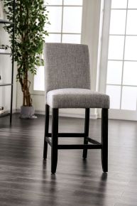 Furniture of America CM3736LG-PC-2PK Brule - Counter Height Side Chair (Set of 2) - Light Gray