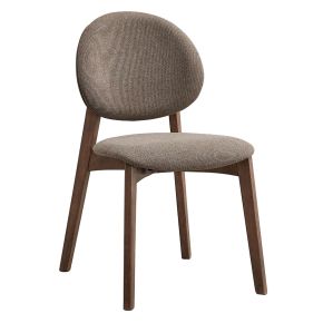 ACME DN04167 ACME DN04167 Hadasa - Side Chair (Set of 2) - Light Brown Fabric & Walnut