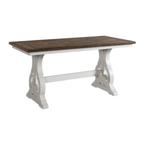 Intercon DK-TA-3676G-RFO-C Drake - Counter Table - Rustic White / French Oak