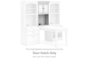 Signature Design by Ashley® H777-41T Kanwyn - Door Hutch - Whitewash