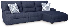 Signature Design by Ashley® 93607S6 Acklen Place - 3-Piece Power Reclining Sectional With RAF Power Reclining Back Chaise - Navy