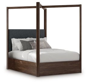 Signature Design by Ashley® PCB857B2 Dilenno - Queen Canopy Bed - Dark Brown