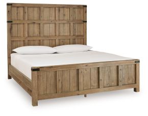 Benchcraft® B858B7 Benchcraft® B858B7 Ridgester - California King Panel Bed - Light Brown