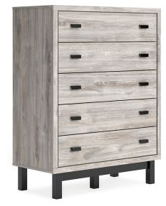 Signature Design by Ashley® B1036-345 Vessalli - Black / Gray - Five Drawer Wide Chest