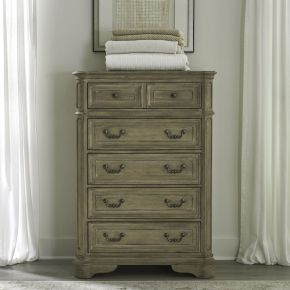 Liberty Furniture 244N-BR41 Magnolia Manor - 5 Drawer Chest - Light Brown