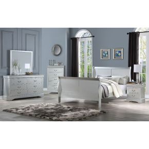 ACME 26715F Louis Philippe III - Full Bed - Platinum