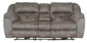 Jackson Furniture Industries 61899-1300/28 Ferrington - Power Reclining Lay Flat Console Loveseat With Power Adjustable Headrest - Steel