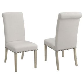 CoasterEssence 190152 Salem - Fabric Upholstered Dining Side Chair (Set of 2) - Beige