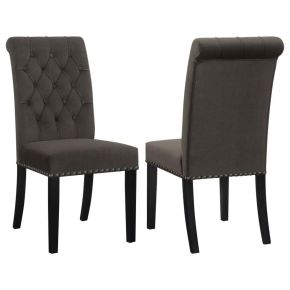 CoasterEssence 115172 Alana - Velvet Upholstered Dining Side Chair (Set of 2) - Brown