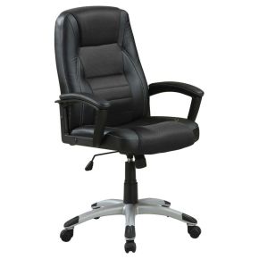 CoasterEveryday 800209 Dione - Upholstered Adjustable Home Office Desk Chair - Black