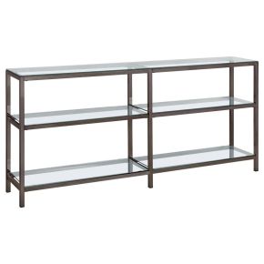 CoasterEssence 801018 Kate - Console Bookcases - Black Nickel