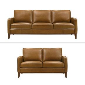 New Classic 20-L1213-2NP Caspar - Sofa & Loveseat - Caramel
