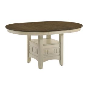 Intercon MI-TA-4260-RFO-SET Mission Casuals - Dining Table - Rustic White / French Oak