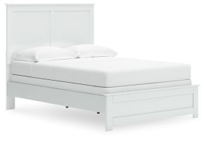 Signature Design by Ashley® B139B42 Bostwick Shoals - Full Panel Bed With Framed Footboard - White