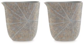 Signature Design by Ashley® A2000608 Ardenley - Vase (Set of 2) - Antique Gold Finish 14.63"