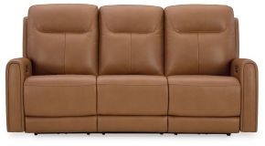 Signature Design by Ashley® U9370415 Tryanny - Butterscotch - Power Reclining Sofa With Adj Headrest