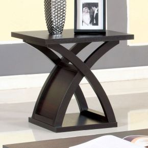 Furniture of America CM4641E Arkley - End Table - Espresso