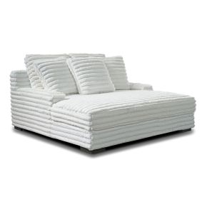 New Classic U5482-27-WHT Embrace - Dual Chaise Lounge - White