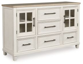 Benchcraft® B683-31 Shaybrock - Dresser - Antique White / Brown
