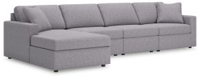 Signature Design by Ashley® 92104S26 Modmax - 4-Piece Sectional With Laf Corner Chaise - Granite