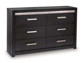 Ashley Furniture B2611-31 Shoralli - Six Drawer Dresser - Black