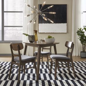 Liberty Furniture 198-CD-4TRI Space Savers - 4 Piece Triangle Table Set - Walnut