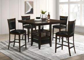 CoasterEveryday 100958-S5 Jaden - 5 Piece Square Counter Height Dining Set - Espresso