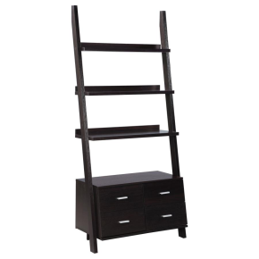 CoasterEveryday 800319 Colella - 5-Shelf Storage Ladder Bookshelf - Cappuccino