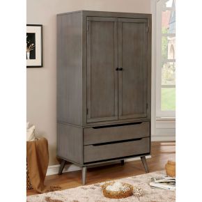 Furniture of America CM7386GY-AR-SET Lennart - Armoire - Gray