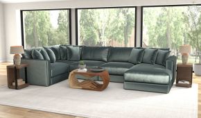 Jackson 2245/36/31/59/76-35 Remington - 5 Piece Modular Sectional (RSF Chaise) - Pine