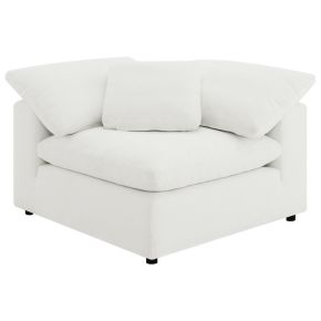 Coaster Fine Furniture 551752 Raleigh - Boucle Upholstered Corner Chair - Ivory