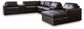 Signature Design by Ashley® 74305S42 Modmax II - 8-Piece Sectional With RAF Corner Chaise And Storage Consoles - Black