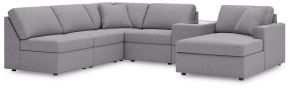 Ashley Furniture 92104S22 Ashley Furniture 92104S22 Modmax - 6-Piece Sectional With Raf Corner Chaise And Storage Console - Granite