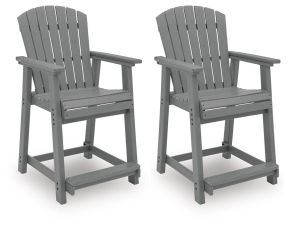 Ashley Furniture PCP227-124 Sanctuary Beach - Barstool (Set of 2) - Dark Gray