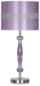 Signature Design by Ashley® L801524 Nyssa - Purple - Metal Table Lamp