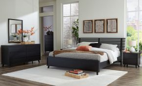Signature Design by Ashley® B1013/231/36/345/56/158/95/B100-14/92(2) Danziar - 9 Pc. - Dresser, Mirror, Chest, King Slat Panel Bed, 2 Nightstands - Black