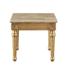 ACME 81717 Daesha - End Table - Marble & Antique Gold
