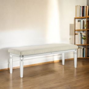 ACME BD02322 Tarian - Bench - Pearl White